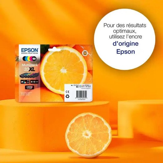 EPSON série 33 cartouche d'encre multipack 5 couleurs Oranges 24,4 ml.