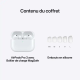 Apple AirPods Pro 3 avec Boîtier de charge MagSafe (USB-C) -  Bluetooth 5.3 - Autonomie 8 + 24h - Réduction active du bruit