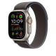 Apple Boucle Trail bleu/noir 49 mm - S/M - Finition titane naturel - Signé Apple - Polyester 100 %, Spandex 100 %, Nylon 60 %