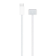 Apple Câble USB-C vers MagSafe 3 (2 mètres) - Compatibilité: MacBook Air/ Pro M5, M4, M3, M2 - Tissu tressé en nylon - Argent