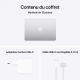 Apple MacBook Air 13,6 pouces Écran Liquid Retina - Puce M4 - CPU 10 cœurs/ GPU 10 cœurs - 16 Go RAM - 256 Go SSD - Argent