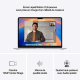 Apple MacBook Air 13,6 pouces Écran Liquid Retina - Puce M4 - CPU 10 cœurs/ GPU 10 cœurs - 16 Go RAM - 256 Go SSD - Argent
