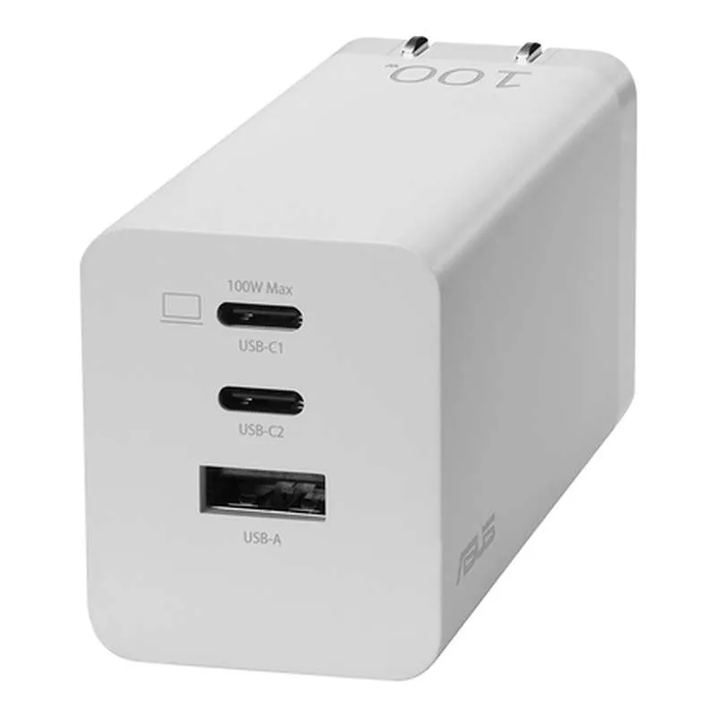 ASUS Chargeur GaN 100 W à 3 ports - UX325, UM325, UX363, UX425, UX482, UX5400, BR1100, C434, C433, CX1500, G513QR