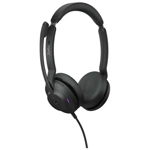 Jabra Evolve2 30 SE Micro-casque filaire stéréo professionnel - USB-A - Microphone rétractable - certifié Microsoft Teams