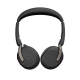 Jabra Evolve2 65 Flex Link380A UC Stéréo Micro-casque sans fil stéréo professionnel pliable - Bluetooth - USB-A - certifié UC