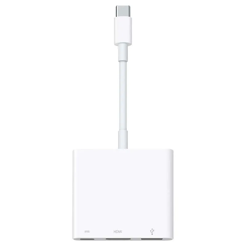 Apple Adaptateur multiport AV numérique USB-C vers HDMI, USB, USB-C - compatible iMac, iPad Pro, MacBook, Mac Mini