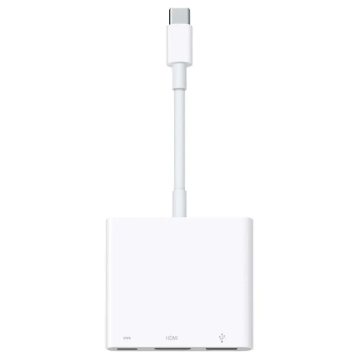Apple Adaptateur multiport AV numérique USB-C vers HDMI, USB, USB-C - compatible iMac, iPad Pro, MacBook, Mac Mini