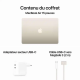 Apple MacBook Air 15,3" Écran Liquid Retina - Puce M3 - CPU 8 cœurs/ GPU 10 cœurs - 16 Go RAM - 256 Go SSD - Lumière Stellaire