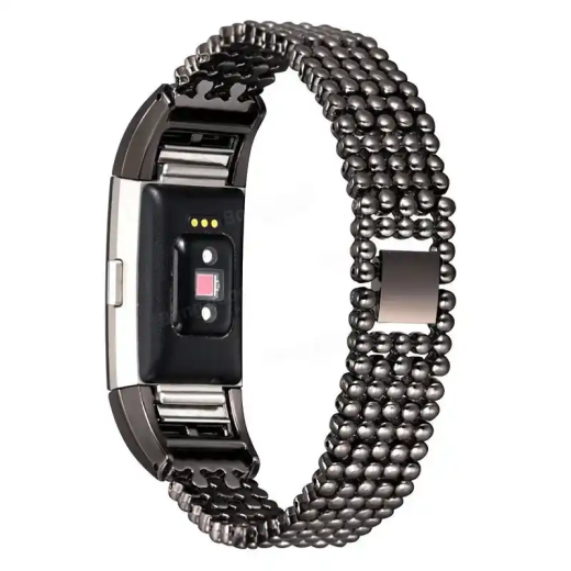 Huawei Attache Fitbit 2 bracelet acier inoxydable pour sangle type mousqueton offrent une sécurité accrue