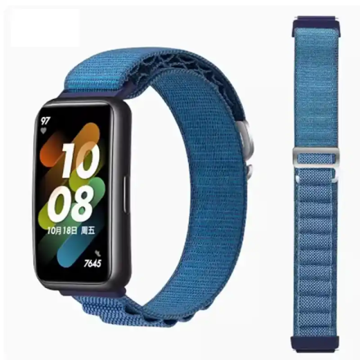 Huawei bracelet Huawei Band 8  9 nylon tissé de haute qualité Cape Blue pour un aspect élégant