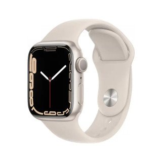 Apple Watch Séries 7 GPS + Cellulaire - Boîtier en aluminium - Lumière stellaire