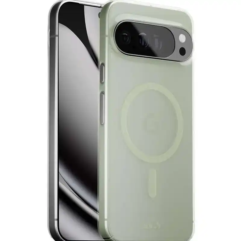 GOOGLE pixel étui Lime Green ultrafine Mous pour Pixel 10, 10 Pro et 10 Pro XL.