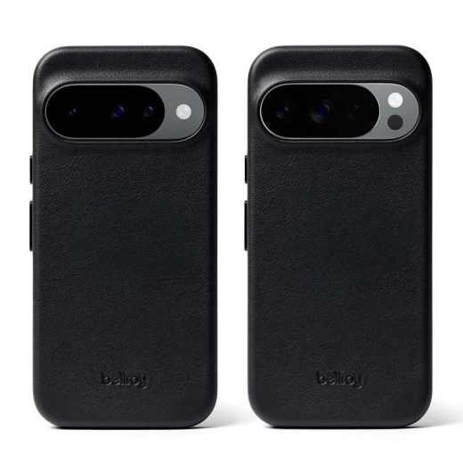 GOOGLE pixel étui noir en cuir Bellroy pour Pixel 10, 10 Pro et 10 Pro XL.