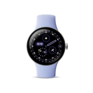 Google Pixel montre Watch 4 couleur Iris une montre connectée élégante.