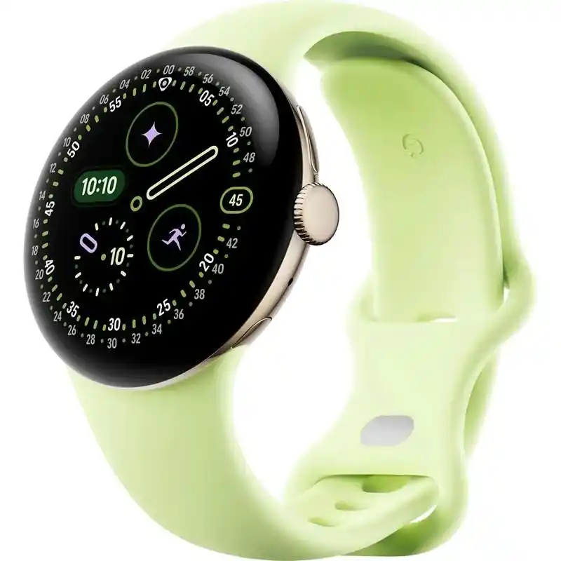 Google Pixel Watch 4 Vert Citron une montre élégante