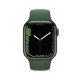 Apple Watch Series 7 GPS  - Boîtier en aluminium Vert 41 mm - Bracelet sport Verte
