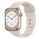 Apple Watch Series 8 GPS - Boîtier en aluminium Lumière stellaire 45 mm