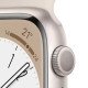 Apple Watch Series 8 GPS - Boîtier en aluminium Lumière stellaire 45 mm