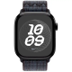 Apple Bracelet - Apple Watch - Signé Apple - Boucle Sport Nike Noir / Bleu -v nylon tissé double - 40 mm