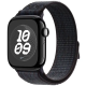 Apple Bracelet - Apple Watch - Signé Apple - Boucle Sport Nike Noir / Bleu -v nylon tissé double - 40 mm