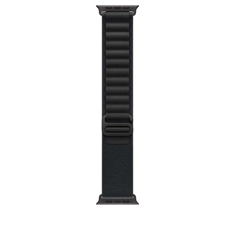 Apple Watch Bracelet - Signé Apple - Boucle 49 mm - Small - Finition titane noir -  Couleur Alpine