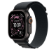 Apple Watch Bracelet - Signé Apple - Boucle 49 mm - Small - Finition titane noir -  Couleur Alpine