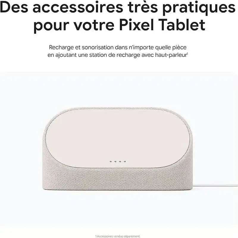 Google pixel station de recharge avec haut-parleur pour tablette couleur porcelaine