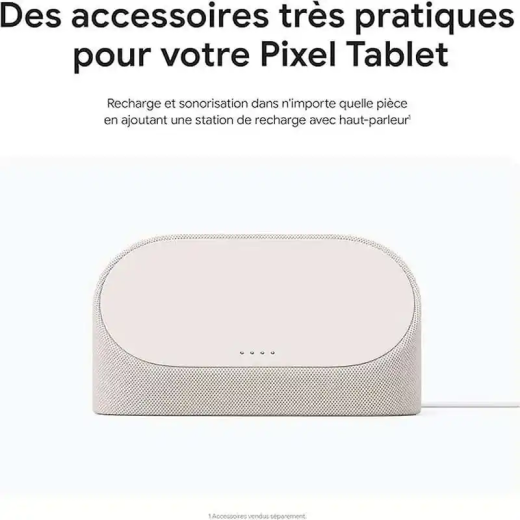 Google pixel station de recharge avec haut-parleur pour tablette couleur porcelaine