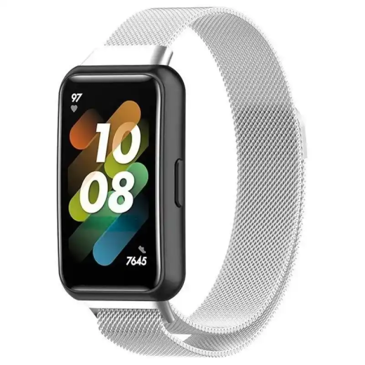 Huawei bracelet Pour Band en acier inoxydable iOS et Android, Bleu conçu pour porté confortablement