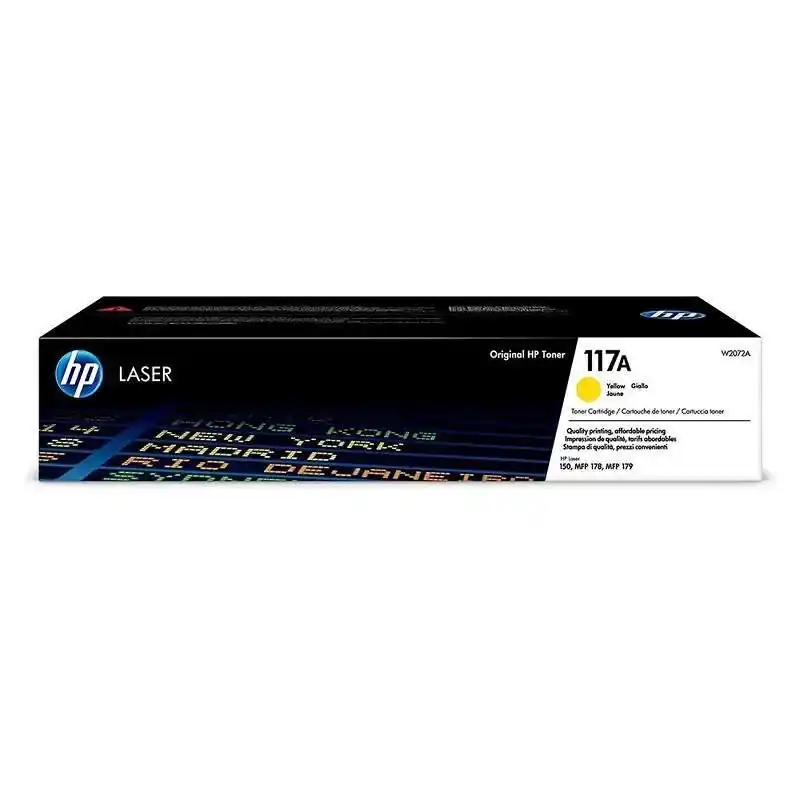 HP 117A Cartouche de toner laser jaune authentique et fiable..