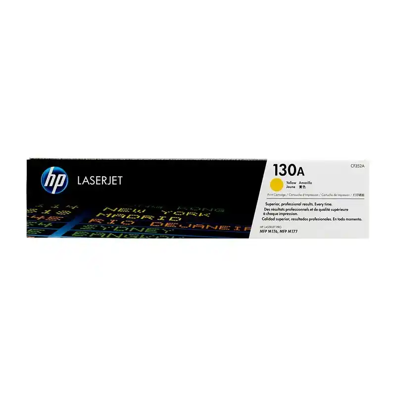 HP  130A Cartouche de toner LaserJet jaune d'origine fiable.