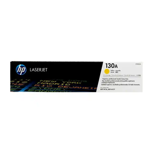 HP  130A Cartouche de toner LaserJet jaune d'origine fiable.