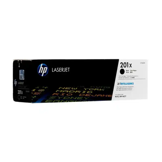 HP 201X LaserJet noir, lot de 2 cartouches de toner grande capacité.