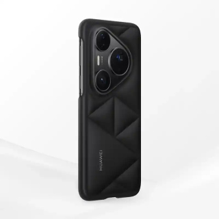 Huawei Étui en cuir végan Pura 80 Pro protection de base contre les rayures  chocs  noir