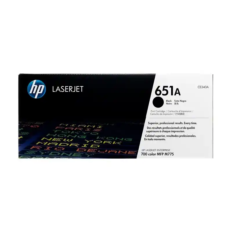 HP 651A  toner LaserJet noir authentique et professionnelles.