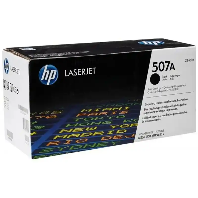 HP 507A toner LaserJet noir authentique et irréprochable.