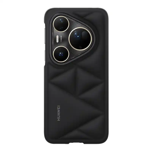 Huawei Étui en cuir végan Pura 80 Cloud protection de base contre les rayures et les chocs noir