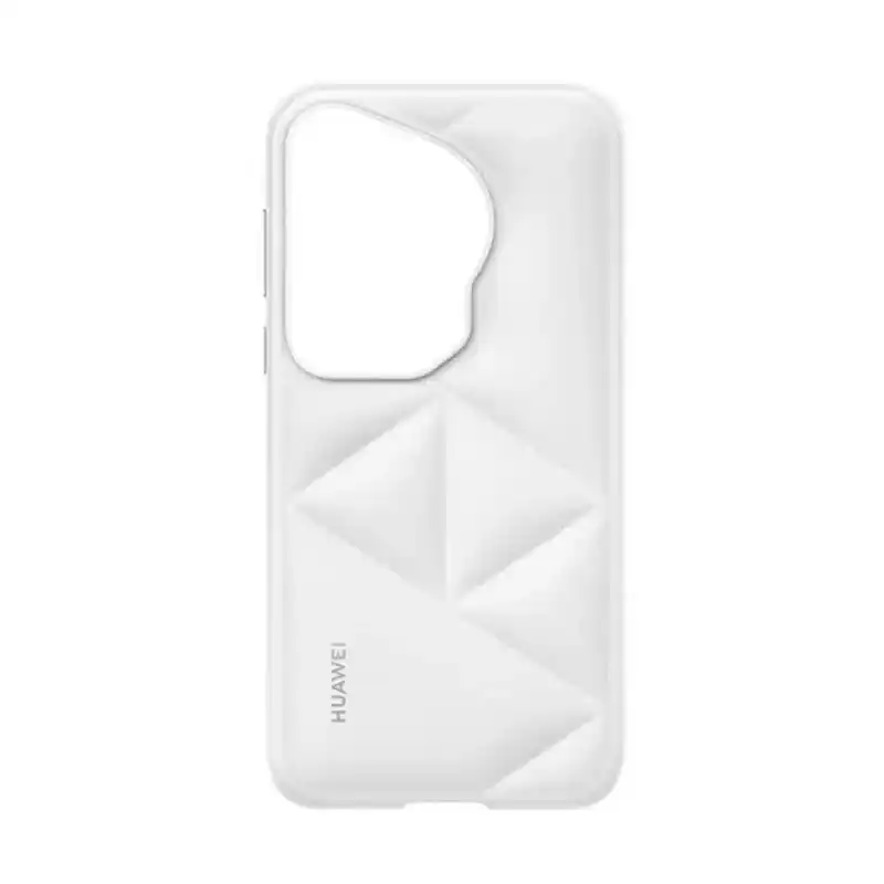 Huawei Étui en cuir végan Pura 70 Cloud blanc protection de base contre les rayures et les chocs