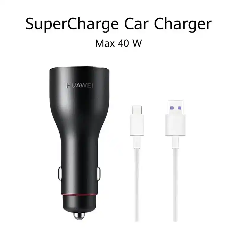 Huawei Chargeur voiture SuperPower (Max 40W) via port USB-A spécifique Double port USB