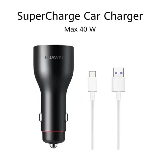 Huawei Chargeur voiture SuperPower (Max 40W) via port USB-A spécifique Double port USB