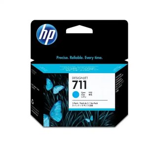 HP 711 cartouche d'encre DesignJet cyan, 29 ml  haute capacité.