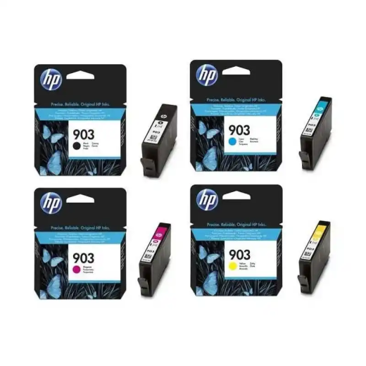 HP 903 Pack de 4 cartouches d'encre Noir/Cyan/Magenta/Jaune.