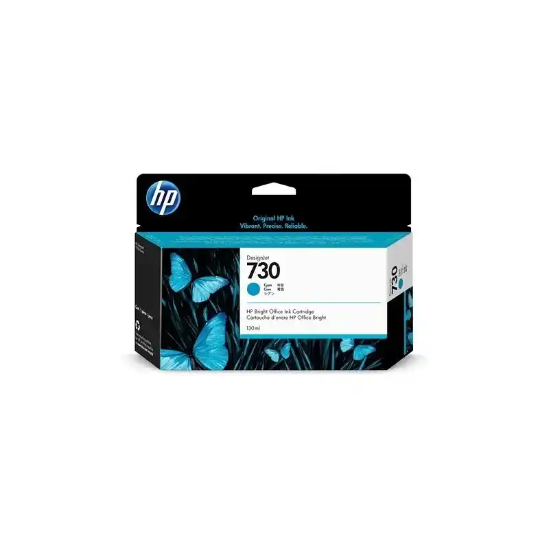 HP 730 cartouche d’encre DesignJet cyan, 130 ml authentique.