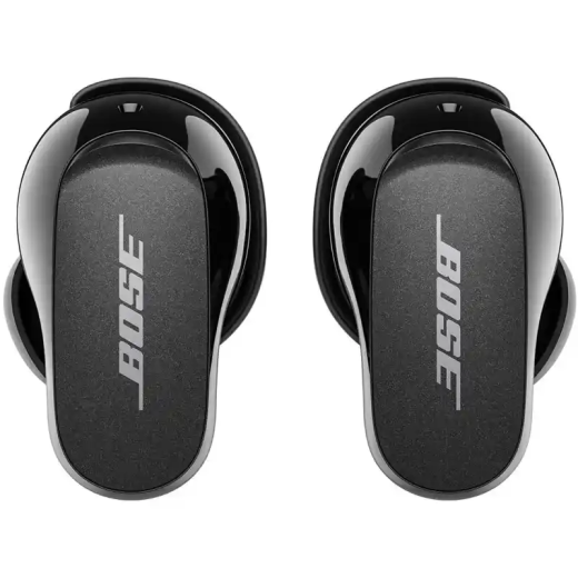 Bose Écouteurs QuietComfort II Noirs Réduction de Bruit 6 heures d'autonomie résistants à l'eau et à la sueur