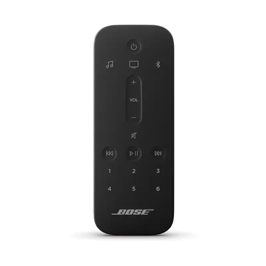 Bose Smart Soundbar 900 blanc Connectivité polyvalente élégant plateau supérieur en verre trempé