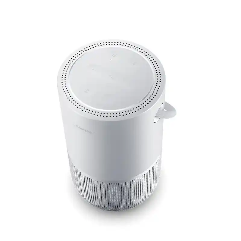 Bose Haut-parleur intelligent portable argent luxe un son profond clair et authentique 360 degrés