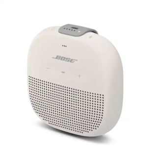 Bose Enceinte Bluetooth® SoundLink Micro Blanc nuage connue pour sa qualité sonore et sa taille