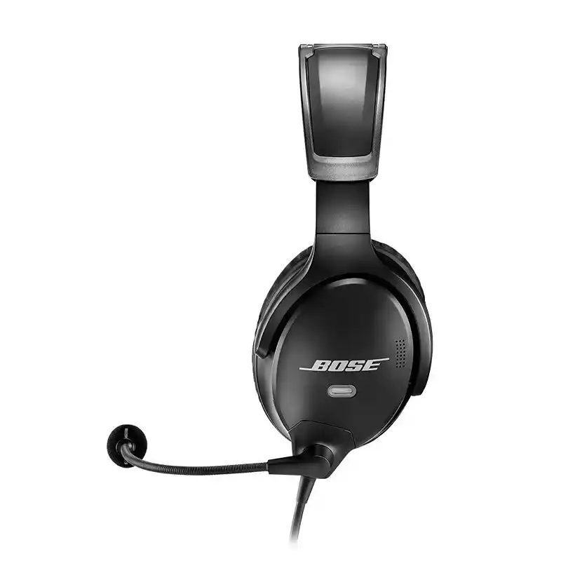 Bose A30 Aviation Headset poids tête 404 grammes noir idéal pour vols long-courriers design léger
