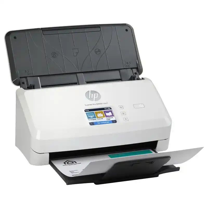 HP scanner scanjet Pro N4000 snw1 numérisation recto-verso rapide et abordable.