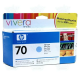 HP 70 cartouche d'encre cyan clair 130 ml authentique fiable.